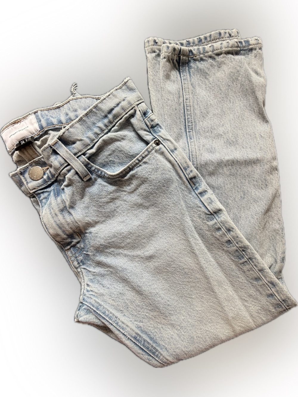 Current/Elliott Cropped Straight Jeans